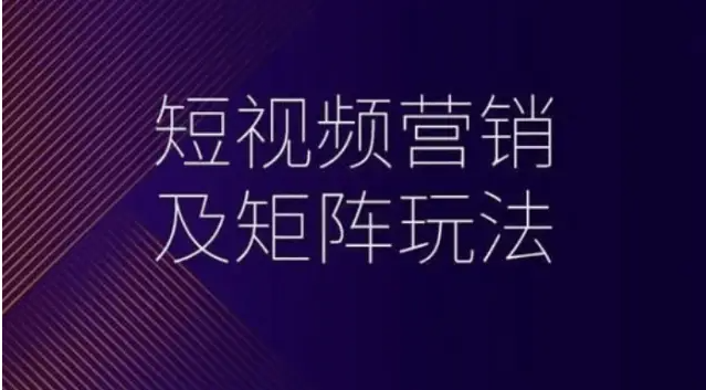 <strong>玩转短视频矩阵营销，企业低成本高效推广的方式</strong>